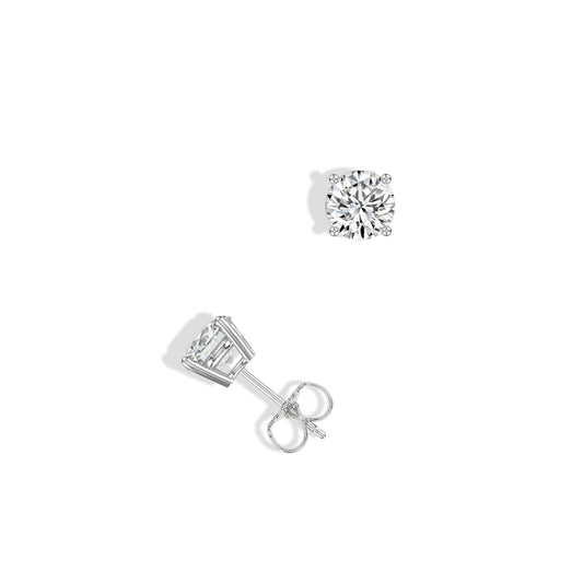 Classic 4 Prong 0.50 Ctw Studs with Push Back