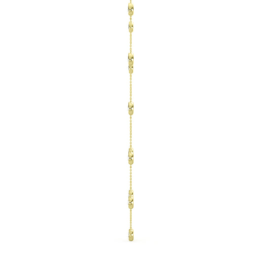 Classic  2.00 Ctw Diamond Station Necklace with 11 Stones