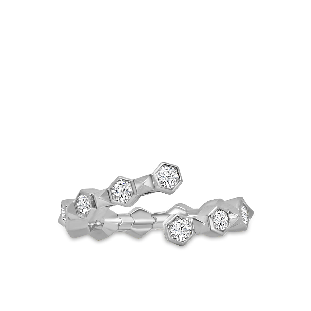 Classic 4 Prong  1.00 Ctw Spring Wrap Diamond Ring