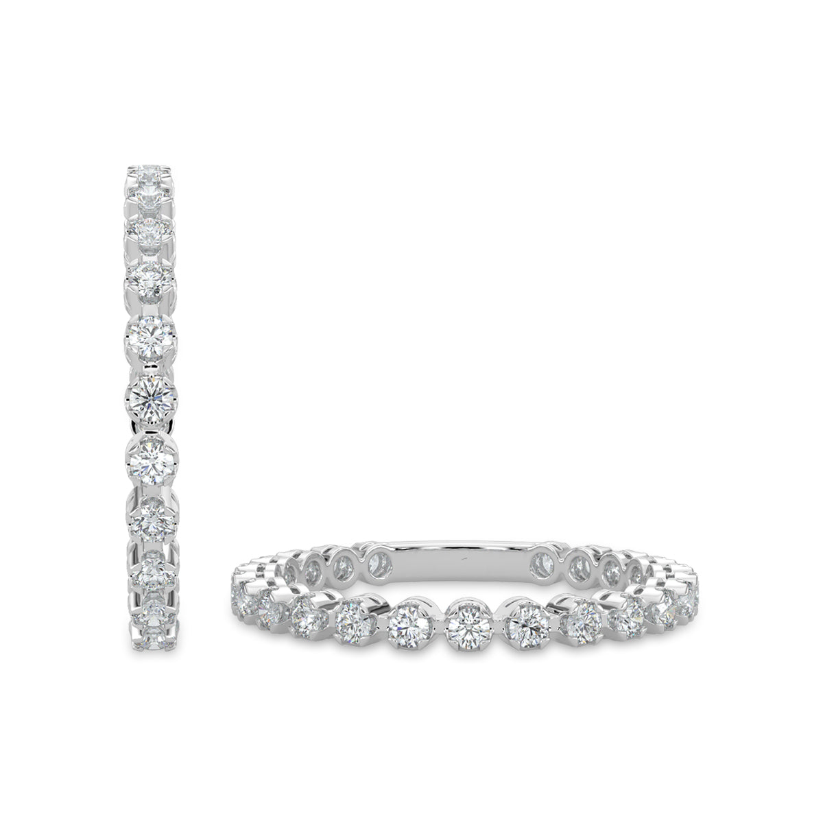 0.50 Ctw Full Diamond Band in Crown Setting