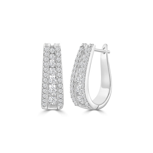 1 1/2 CT DIA EARRING