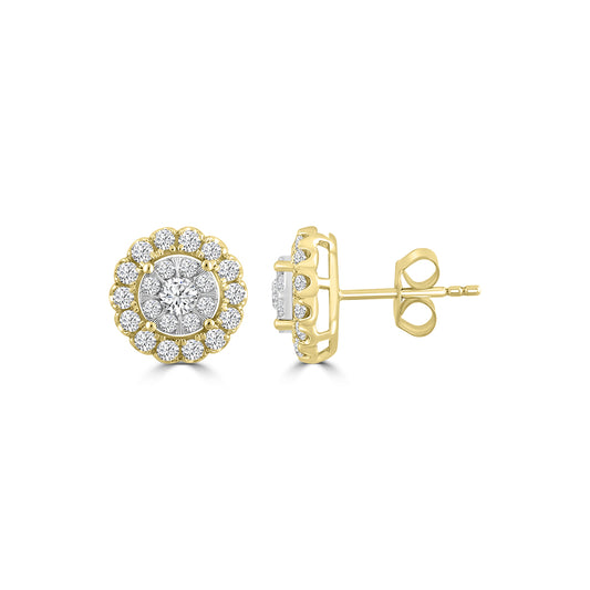1 CTTW DIA STUD AVATAR EARRING