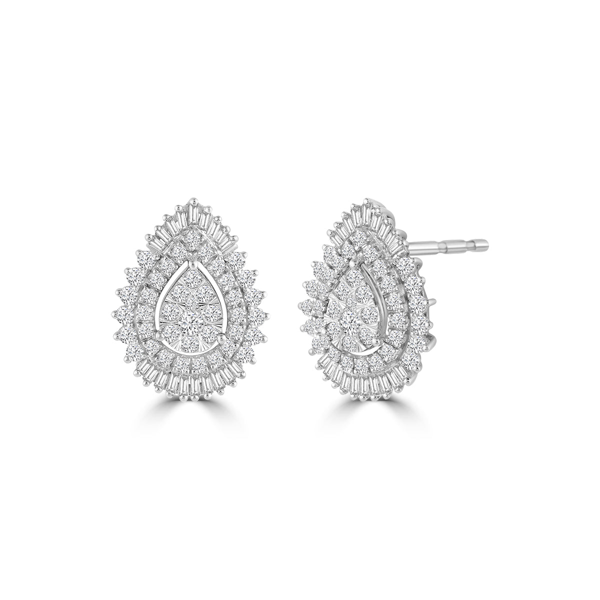 2CT DIA PEAR AVATAR EARRING