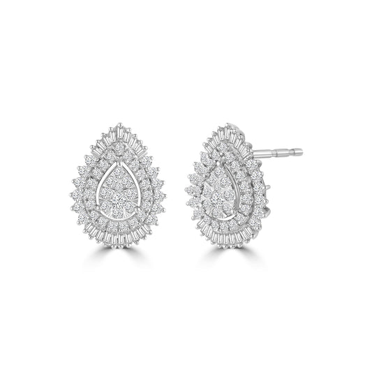 2CT DIA PEAR AVATAR EARRING