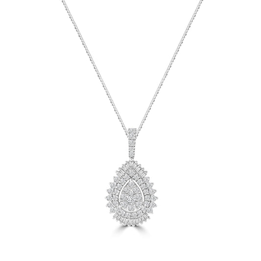 2CT DIA PEAR AVATAR PENDANT