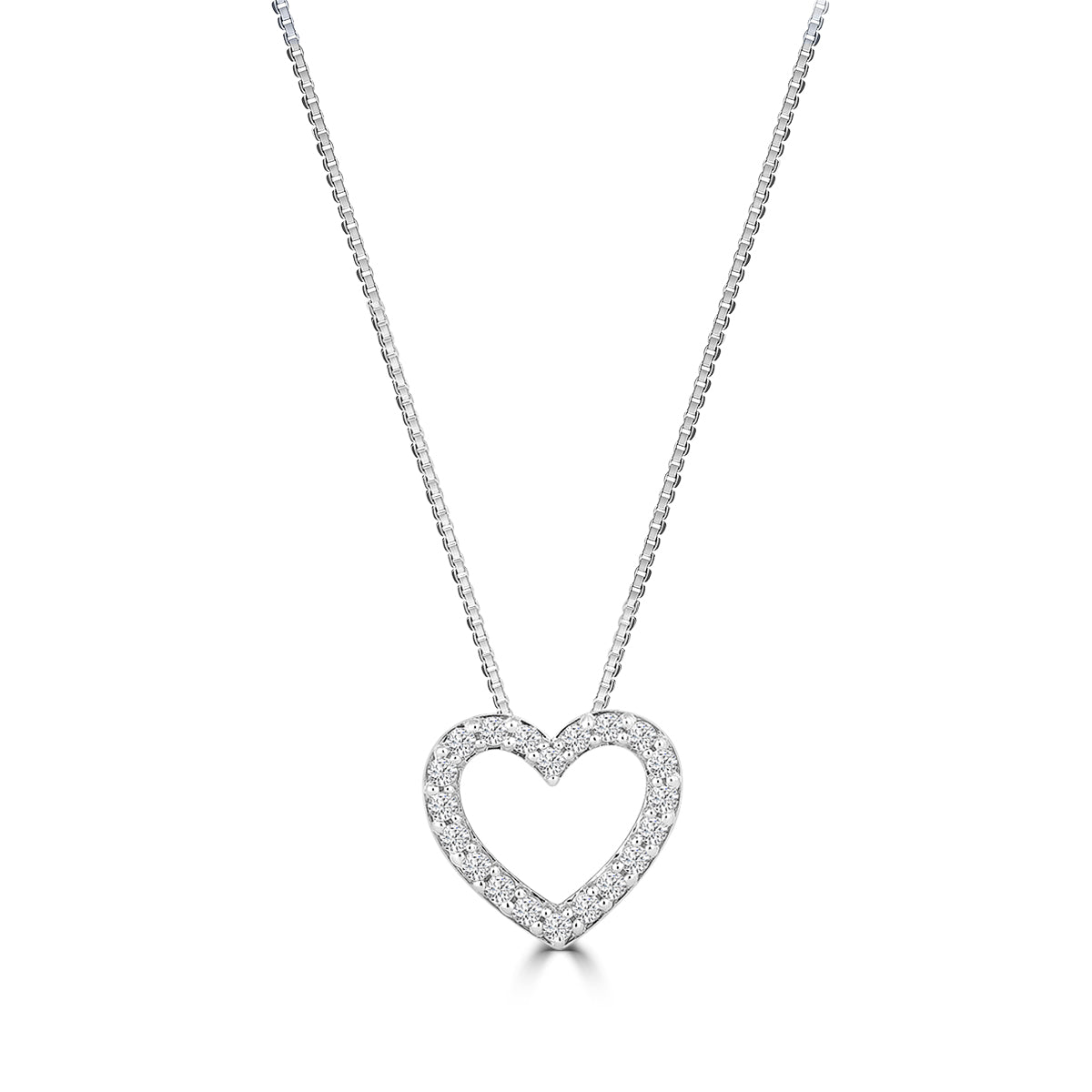 1/2CT DIA HEART PENDANT