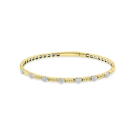 1/3 CTW RD FLEXI BANGLE WITH SINGLE CUT