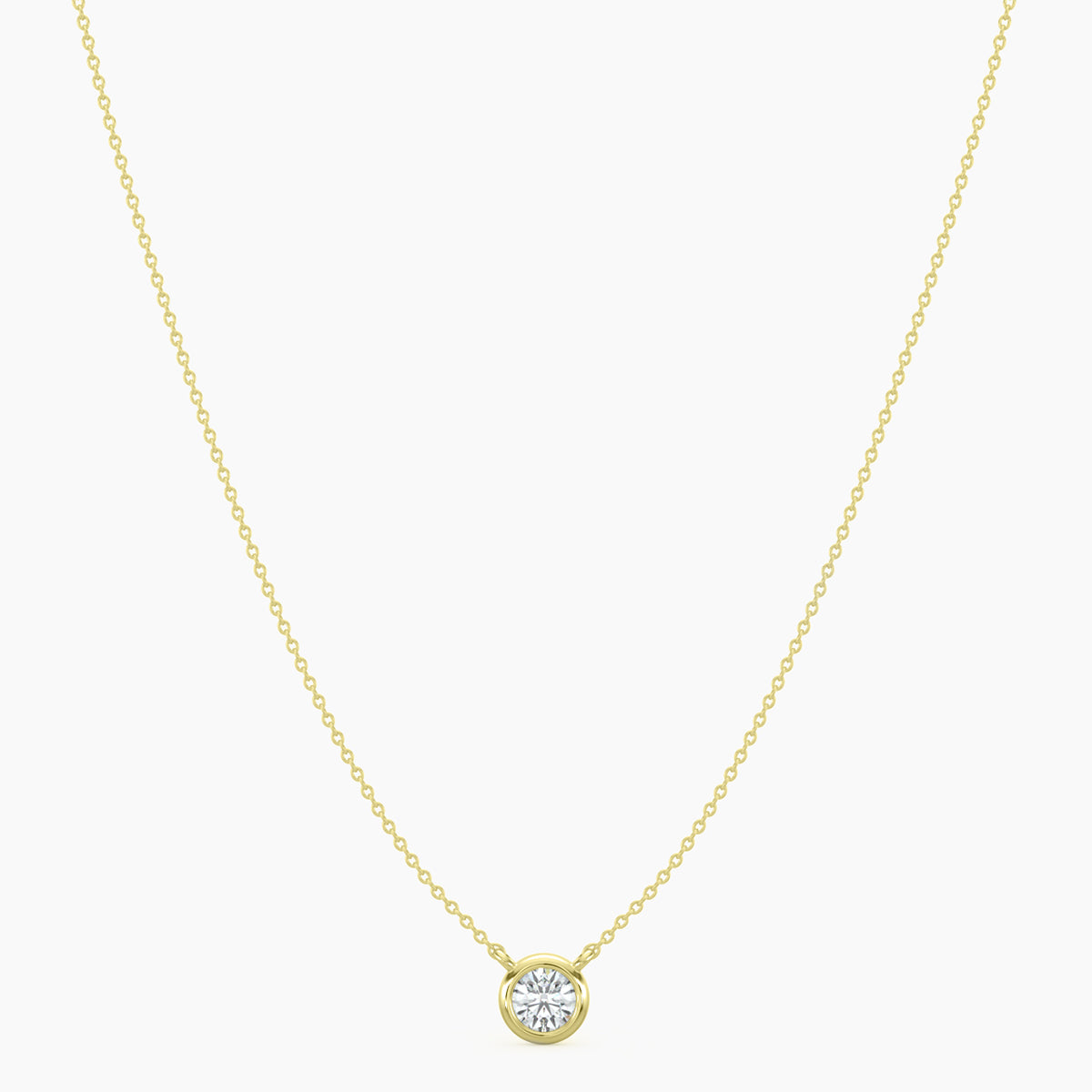 Classic  0.33 Ctw Diamond Station Necklace with 1 Stones