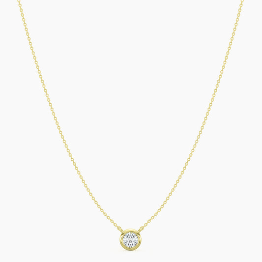 Classic  0.33 Ctw Diamond Station Necklace with 1 Stones