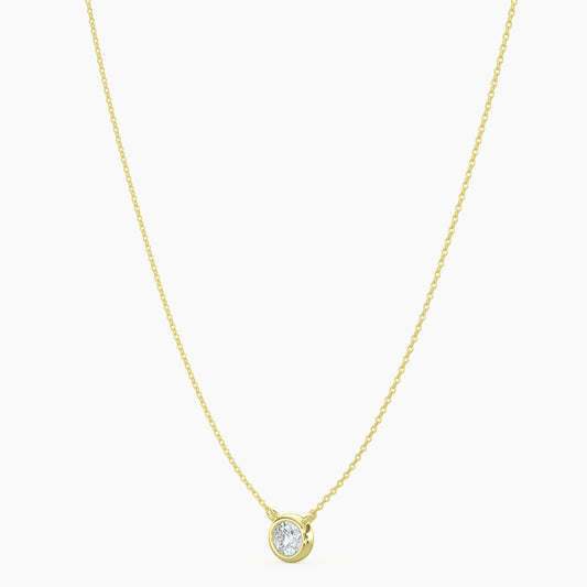 Classic  0.33 Ctw Diamond Station Necklace with 1 Stones