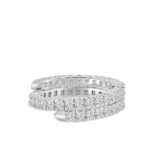 1.50 Ctw Spring Wrap Diamond Ring