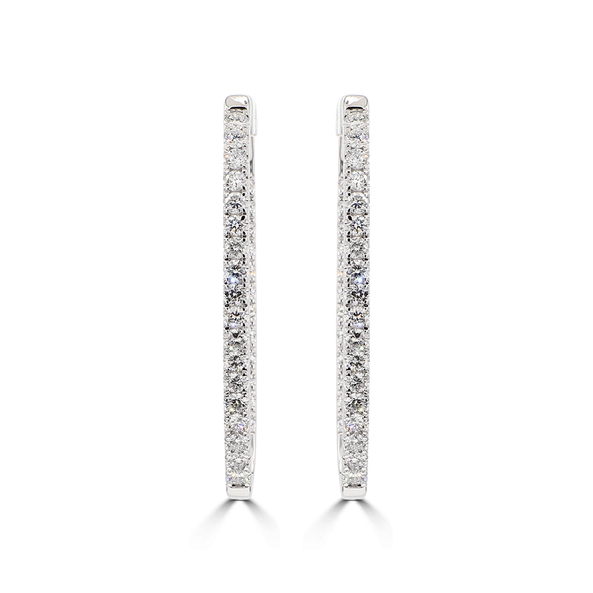 3CT LGD OVAL HOOP EARR IGL DIGITAL CERT