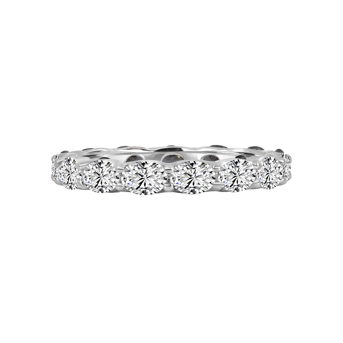 2 Ctw Lgd OV Eternity Band Igl Digi Cert