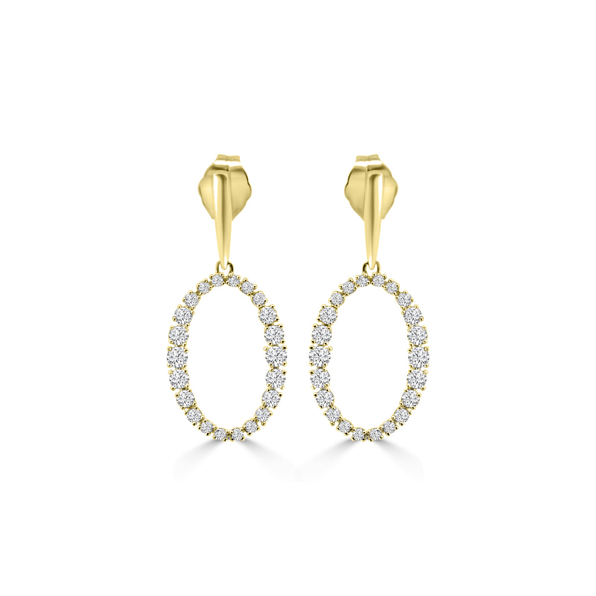 0.50 Ctw Fashion  Oval Earring