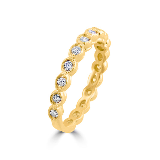 0.5 Diamond Ctw Ring WBDM 0.03*17 Wout/Milgrain