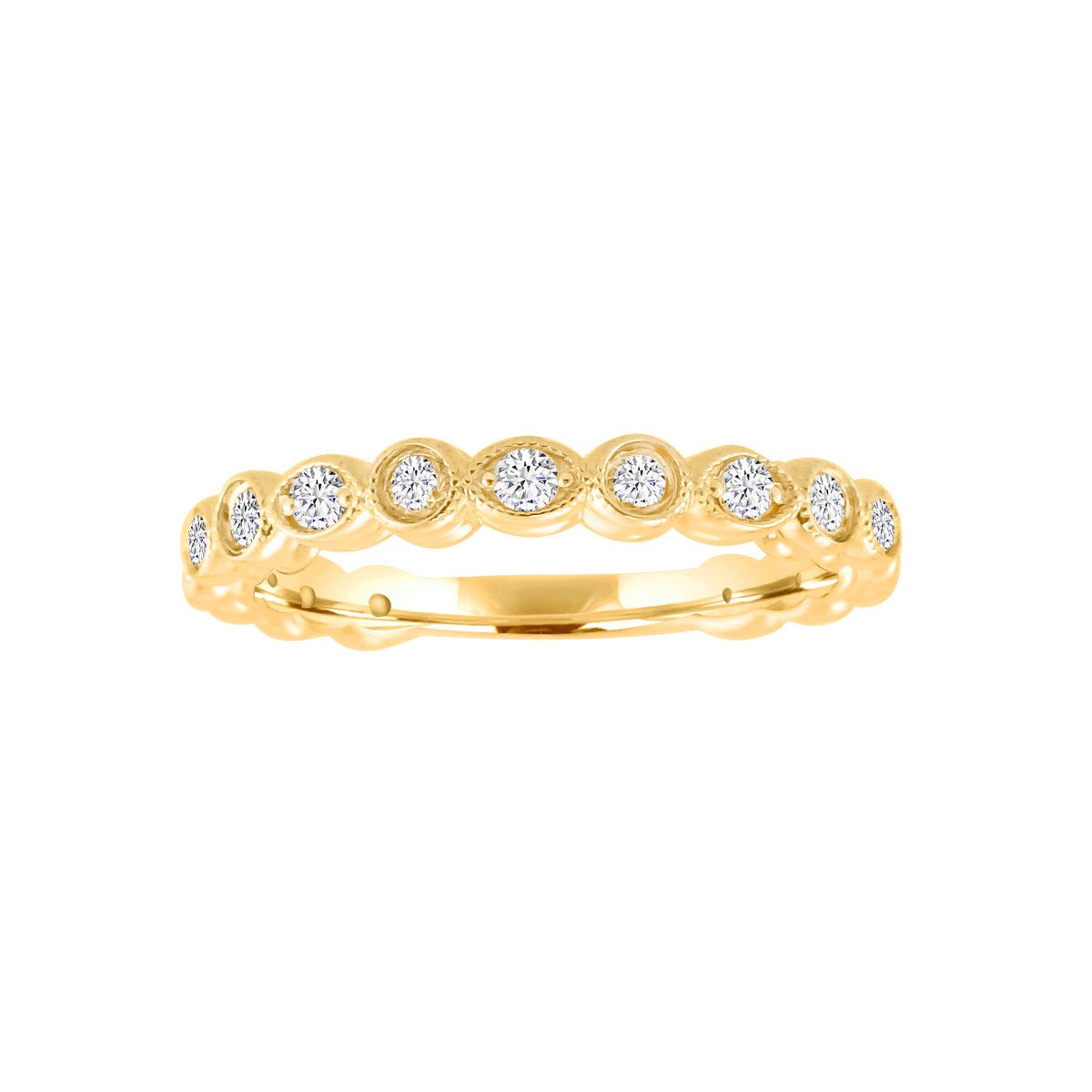 0.5 Diamond Ctw Ring WBDM 0.03*17 Wout/Milgrain