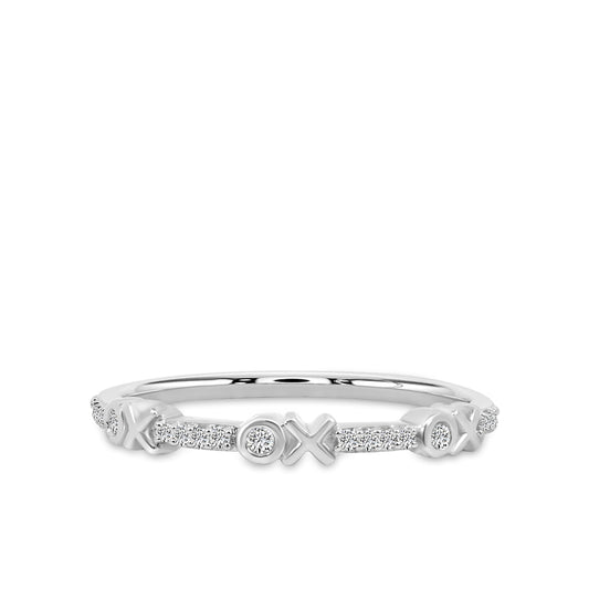 0.10 Ctw X Station Diamond Band