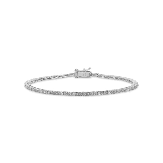 Classic 4 Prong 1.00 Ctw Diamond Tennis Bracelet