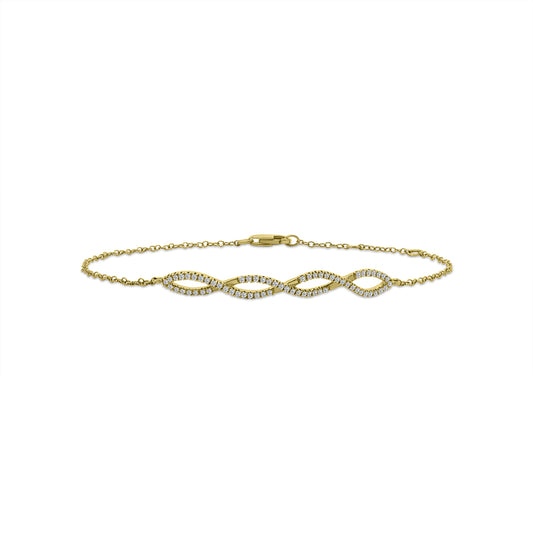 0.20 Ctw Infinity Diamond Bracelet