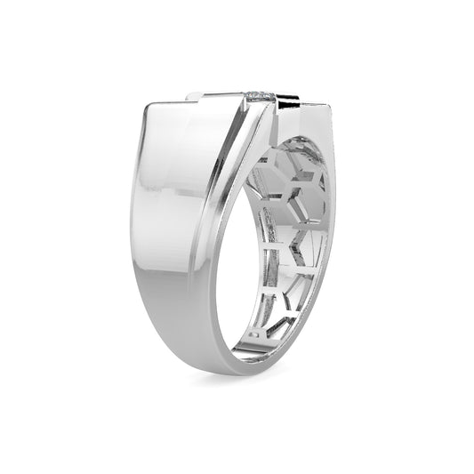 0.33 Ctw Men's Diagonal Five Stone Diamond Ring