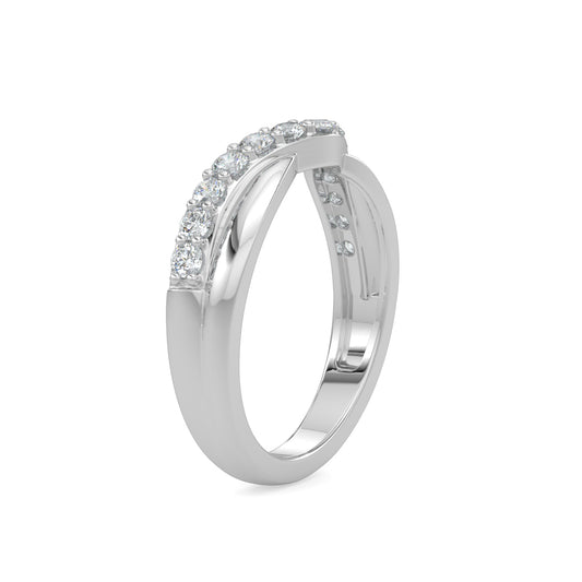 0.50 Ctw Contour Shadow Diamond Band