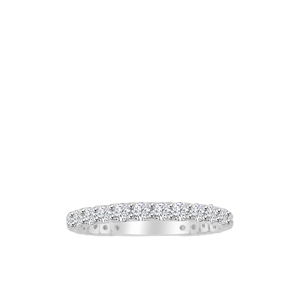1.00 Ctw Full Eternity Diamond Band in U-Prong Setting
