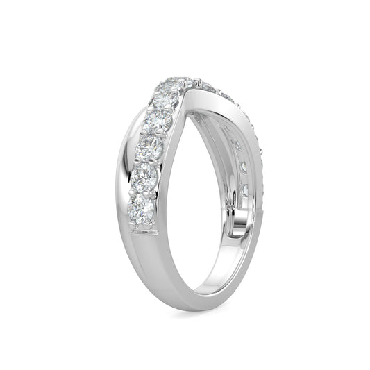 1.00 Ctw Contour Shadow Diamond Band