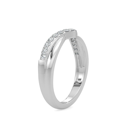 0.25 Ctw Contour Shadow Diamond Band