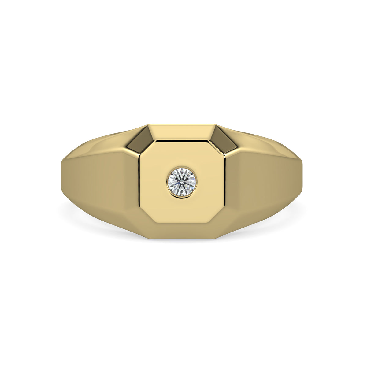 0.20 Ctw Men's Solitaire Diamond Ring With Gallery