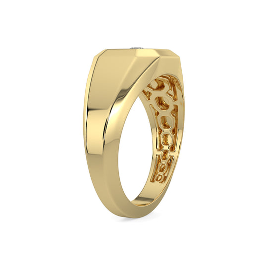 0.20 Ctw Men's Solitaire Diamond Ring With Gallery