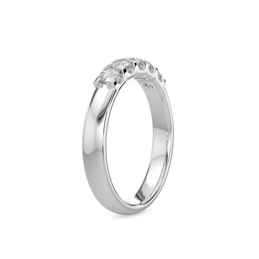 0.50 Ctw Five Stone Diamond Band in U-Prong Setting
