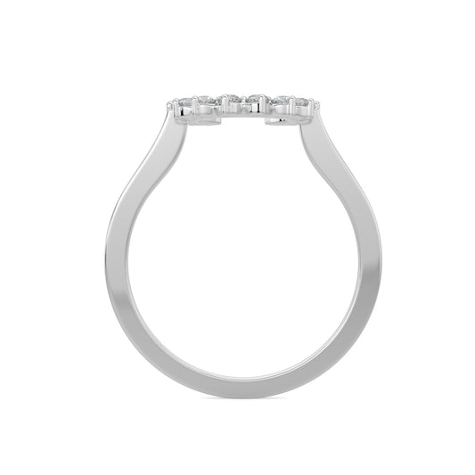 0.25 Ctw Women's Horse Shoe Diamond Ring