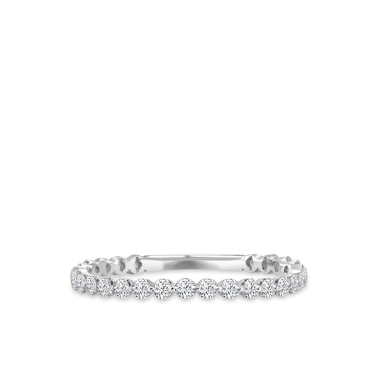0.50 Ctw Full Diamond Band in Shared Prong Setting