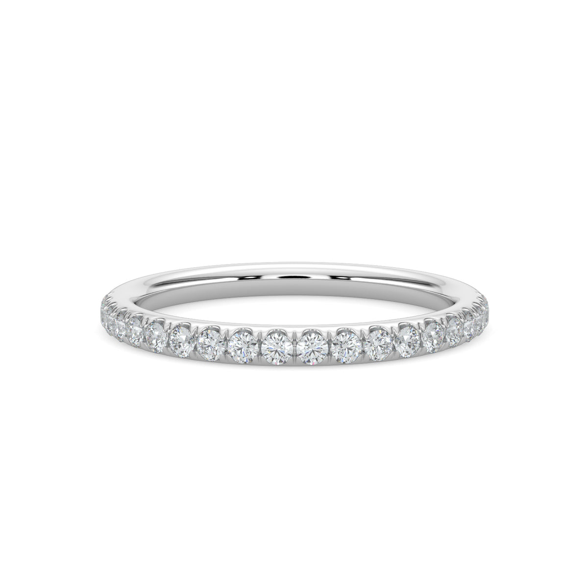 0.25 Ctw Diamond Band in Scallop Setting