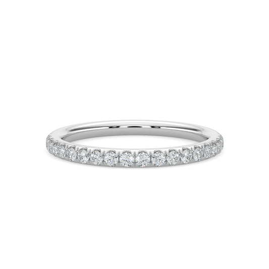 0.25 Ctw Diamond Band in Scallop Setting