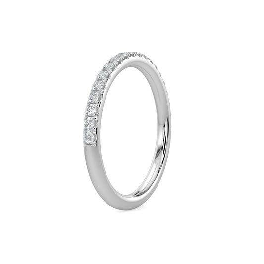 0.25 Ctw Diamond Band in Scallop Setting