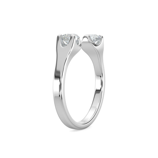 0.50 Ctw Two Stone in U-Prong Setting (Avg 0.55-0.75 Ctw Sapp)