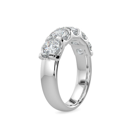 2.00 Ctw Five Stone Diamond Band in U-Prong Setting