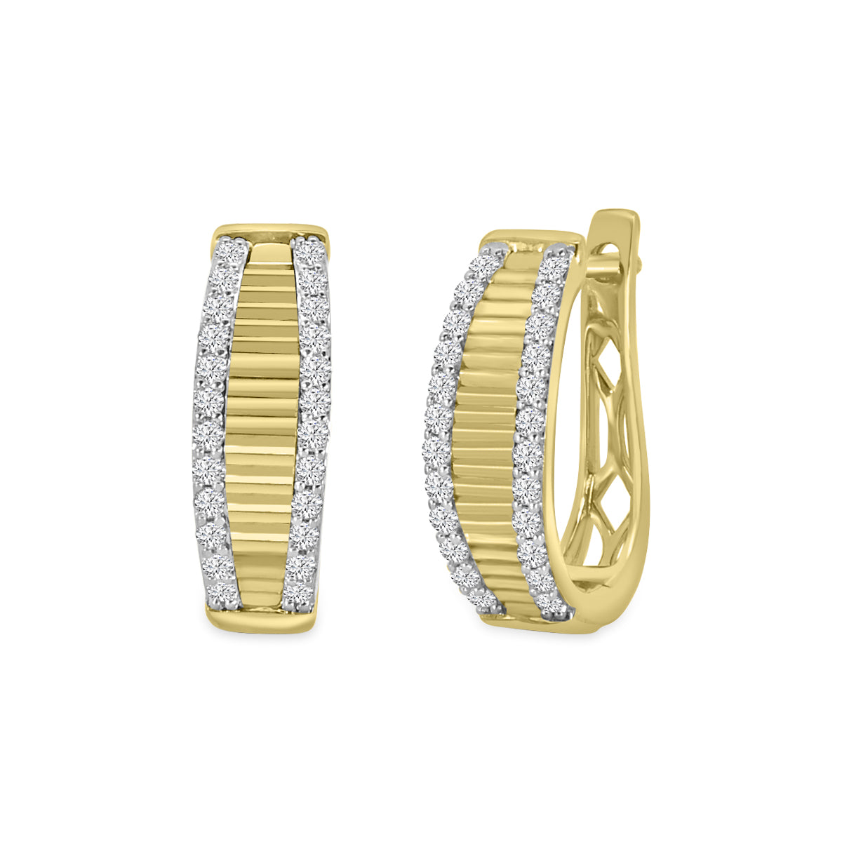 1/2CT DIA TEXTURE HO0P EAR
