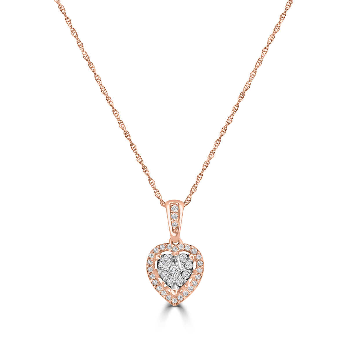 1/4 CT DIA AVATAR HEART PENDANT