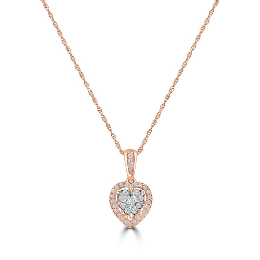 1/4 CT DIA AVATAR HEART PENDANT