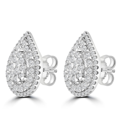 1 CTW DIA PEAR AVATAR EARR