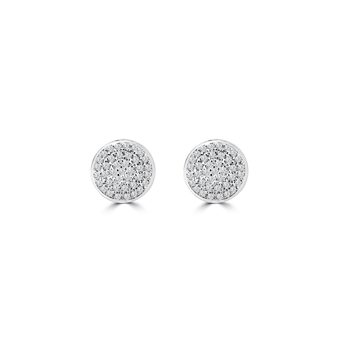 0.33 Ctw Cluster Diamond Earring