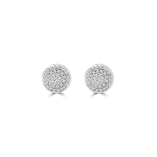 0.33 Ctw Cluster Diamond Earring